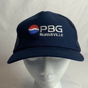Yupoong Mens Blue PBG Burnsville Snapback Cap